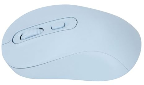 YUEHISY Ratón Inalámbrico de 2,4 GHz de Modo Dual con Receptor, Mouse de Computadora Portátil Silencioso Recargable, 800 1600 2400 dpi, para la Computadora Portátil de Tableta (Blue)
