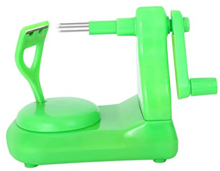 TOPPERFUN 1Pezzi Pelapatate Manuale Verde per Frutta Sbucciatore Ergonomico Antiscivolo Gadget per Mela e Design e Utensile per Sbucciare Facile da Usare