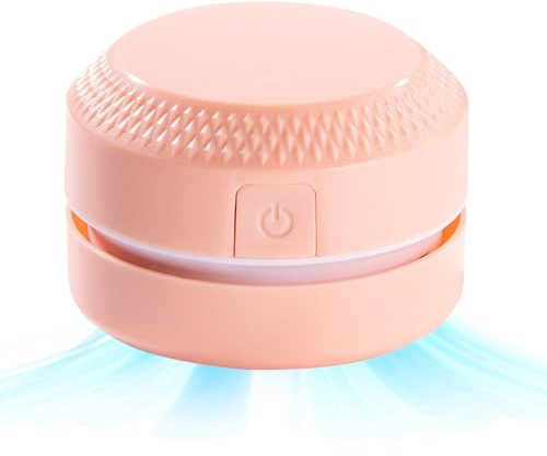 Mini aspirapolvere da tavolo – Aspirapolvere da scrivania | Spazzatrice antipolvere ricaricabile | Robot pulitore desktop | Copertura angolare a basso rumore apparecchio con testa di aspirazione per