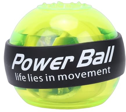 Sxhlseller Pelota de Entrenamiento de Muñeca con Mecanismo de Arranque por Tracción, Esfera de Potencia Giroscópica Que Alcanza 15.000 RPM para Fuerza del Antebrazo y Acondicionamiento de la Mano,