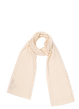 Dalle Piane Cashmere - Mini Schal aus 100% Kaschmir - Made in Italy - für Frau, Farbe: Creme, Einheitsgröße