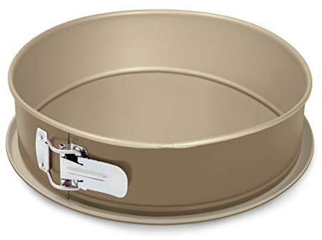 Guardini, Tortiera apribile 1 fondo Ø 24 cm, Fondo Salvagoccia, Acciaio con rivestimento antiaderente, Champagne e Bronzo, Made in Italy, Linea Gold Elegance