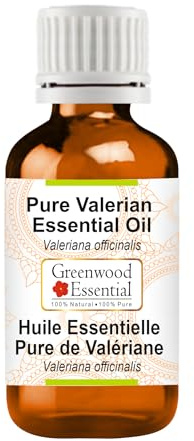 Greenwood Essential Olio essenziale di valeriana naturale (Valeriana officinalis) distillato a vapore 15 ml