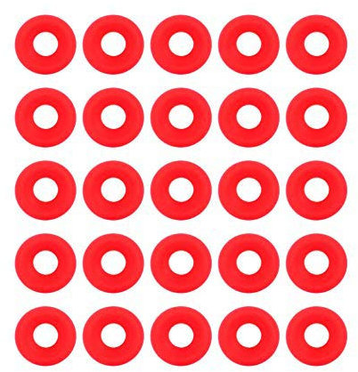 Nikou Joint de bouteille de bière - Joints en silicone rouge de 25 pièces pour scellés de bouteille de bière anti-déformation