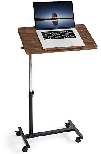 Tatkraft Gain Laptoptisch höhenverstellbar mit Rollen, Höhenverstellbar 71-96 cm, große Tischplatte Geeignet bis 17” Laptops, Robust und Stilvoll