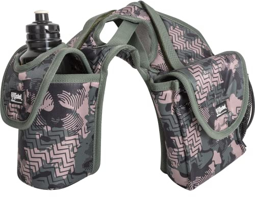CASHEL Company Horn Saddle Bag Bottle and Lunch Holder, Camo