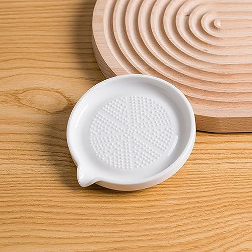 LATRAT Grattugia in ceramica, grattugia per zenzero, grattugia aglio e frutta, grattugia per verdure, grattugia per zenzero, aglio, cipolla, stile 4