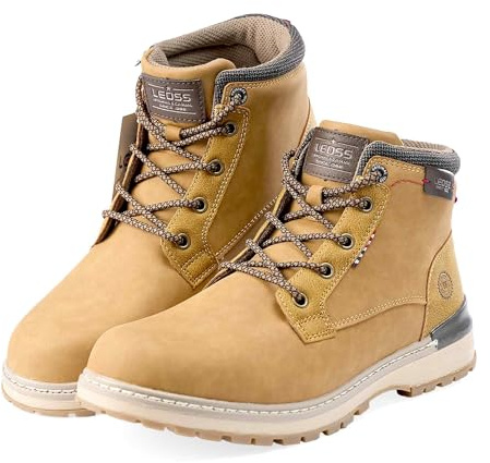 Uomo Stivaletti Antiscivolo Stivaletto Leicht Outdoor Trekking Scarpe Outdoor Sportive Sneaker Moda Stivali MU9556-7 (CAML,41)