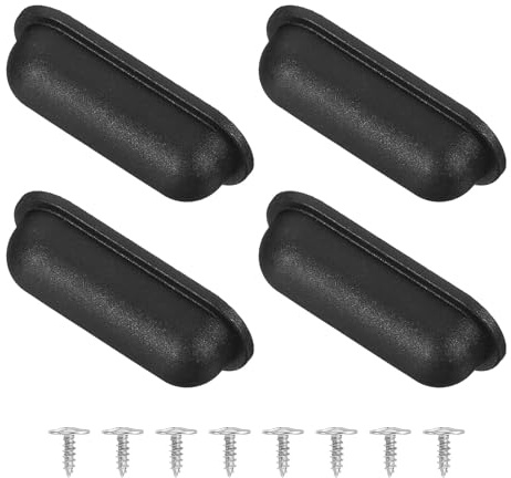 Sourcing map - Lot de 4 tampons de remplacement pour valise, pieds de support en plastique pour valise, accessoires pour le bas et les côtés de la valise et du matériel de voyage avec vis