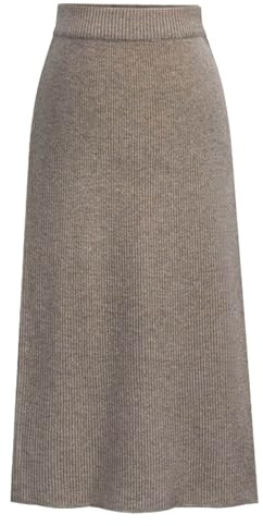WWricotta Jupe en Laine d'hiver pour Femme Jupe en Laine mi-Longue Jupe épaisse Jupe Anniversaire Jupe H Moyenne