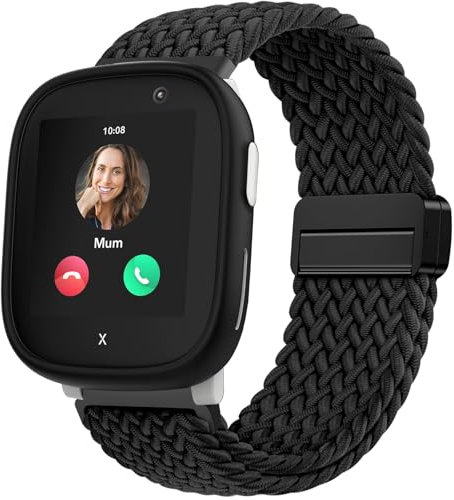 OUTPUTBT Magnetisch Armbänder 20mm für Xplora X6 Play/X 6/X6 Pro/XPLORA XMOVE/Sloth cloud H97/Anio 5/Anio 6/Gizmo/Gabb Watch 3/2/1 Armband Kinder Nylon Baumwolle Geflecht für Mädchen Jungen