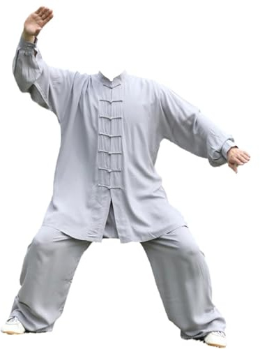 Unisex Kung Fu und Tai Chi Uniform,Traditionelle Chinesische Kampfkunstkleidung,Leichte Kostüme für Kung-Fu-Morgenübungen,Locker Und Bequem,für Meditation,Kampfsport,Wing Chun-Bekleidung