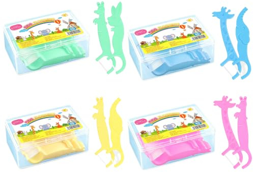 160 palitos de hilo dental de plástico con mango azul rosa verde amarillo soporte dental para limpieza interdental diaria cuidado e higiene dental curación de dientes plásticos Floss Picks