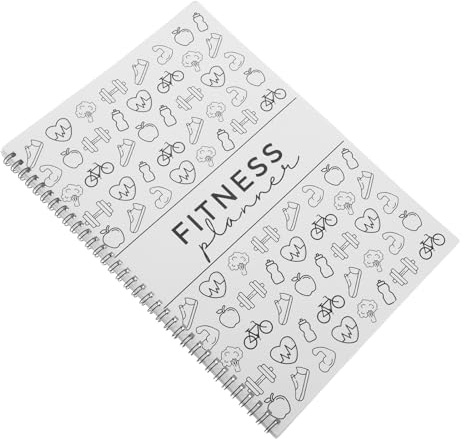 HEMOTON Fitness Workout Journal med Spiralbindning Fitnesslogg med Progressfoton och Målsättning för Kvinnor och Träningsplanerare för Hälsa och Framstegssäkring