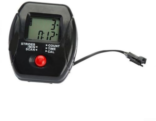 LCD stegräknare för roddmaskin fitness monitor display steg avstånd kalorier svart plast 68 x 79 mm