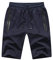 JustSun Kurze Hosen Herren Shorts Sommer Kurze Hose Jogginghose Kurz Gym Sweat Sport Fitness Shorts Herren Reißverschluss Taschen Blau 3XL