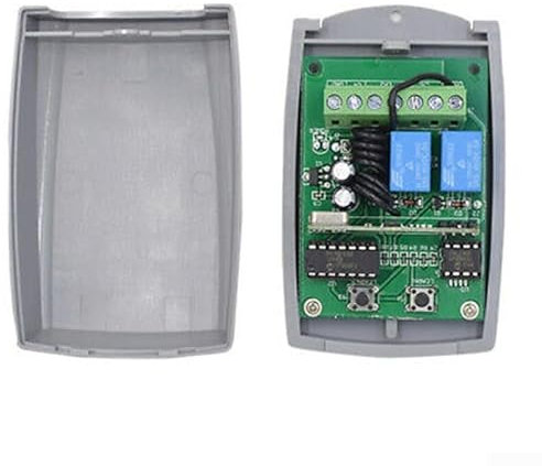 Zoegneer Universal 433.92mhz 2-Channel Control Remoto Seguro Interruptor Receptor Motor 12-24v Controlador De Interruptor De Control Remoto Para Motor Luz Puerta De Puerta Controlador InaláMbrico Diy