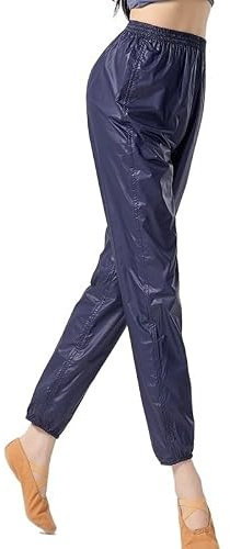 Generico Pantaloni da Balletto Donna Leggings da Yoga Fitness Yoga Ragazze Sport Danza Nylon Warm Up Fitness(Dark Blue,XL)