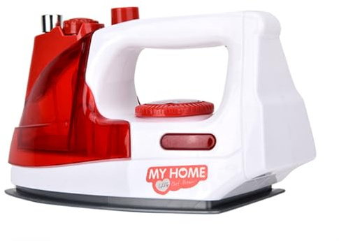 EMUKOEP Faire Semblant de Mini Jouet Premium ABS Appareil de Simulation Domestique Jouets éducatifs pour Enfants au Jeu de Maison (Fer à Repasser électrique)