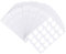 500 Stück Lash Holder für Wimpernkleber, Wimpernkleberhalter Palette Aufkleber Papier für Wimpernverlängerung, Klebepads Wasserfest für Wimpernhalter Ring Silikon Glas
