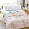 FANSU Tagesdecke 140x200 Bettüberwurf, Mikrofaser Pflaumenblüten-Thema Bettdecke, Doppelbett Einselbetten Gesteppt Bettwäsche Baumwolldecke für Decke Sofa überwurfdecke Bett