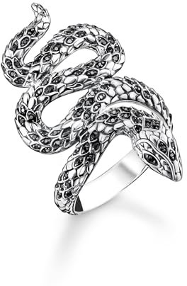 THOMAS SABO Silberring Schlange geschwärzt TR2418-643-11-52 Ringgröße 52/16,6