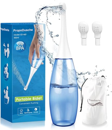 Po dusch intim dusch 350 ml, bärbar bidé för postnatale Essentials, Poshower för vård av kvinnor och den, bidé handdusch för analdusch dusch