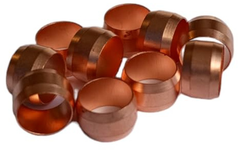 10mm Compression Copper Olives- Pack of 10