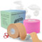 CATGRIPS Face Tape, Body Tape, Kinesiologisches Gesichtstape, Unsichtbares Kinesiotape Körper, Kinesiologisches Tape Gesicht, Face Tape, Boob Tape, Japanese Face Tape (Beige+Rosa, 2 stück)
