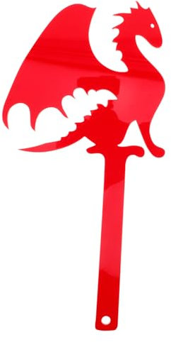 WEKADRIN Reemplazo De De Buzón De Acrílico, Decoraciones De Colgantes Decorativas, Letrero De Buzón Rojo, Accesorios De Montaje No Incluidos, Decoración De Jardín Y Patio