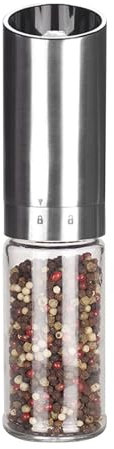 Sale Elettrico E Macinatore Di Pepe - Macinapepe Automatico Con Luce a LED, Macinatore Di Spezie All'ingrosso Regolabile Ricaricabile | Funzionamento A Un Tasto, Macinasale Alimentato Da Battere