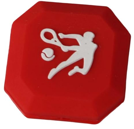 KESOTO Amortiguador de Vibraciones para Raqueta de Tenis, Protector de Brazo, Compacto Y Duradero, Reduce La Tensión en Los Partidos de Tenis, Rojo