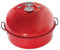Nordic Ware 365 - Ahumador de cocina para interior y exterior, para carne, pescado y verduras, ahumador para barbacoa con indicador de temperatura, color rojo, talla única