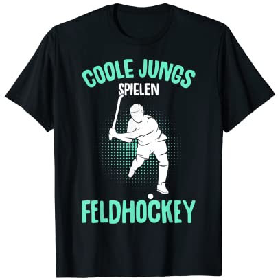 Coole Jungs spielen Feldhockey Hockey Kinder Jungen T-Shirt