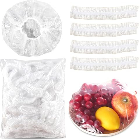 Elastische Abdeckungen,200 Stück Frischhaltebeutel Kunststoff,Wiederverwendbar Frischhaltefolie,Versiegelungsbeutel,Einweg Frischhaltebeutel,Für Die Aufbewahrung Von Lebensmitteln.