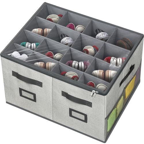 VERONLY Cajas Para Zapatos, Organizador de Zapatos Para Armario Con tapas Transparentes, Ahorra Espacio Cajas Almacenaje Zapatos, Plegable, Caben 16 Pares, Con Asas Reforzadas, Gris