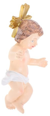 ifundom Statuetta in Resina Gesù Ragazza Decorazione Per Presepe Religiosa e Chiesa Natalizio Sacro