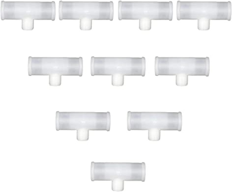 10-pack 3/4 T-kopplingar, ersättning for gängade nipplar for fjäderfä