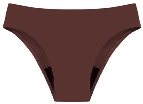 Ropa interior Color Piel Mujer Bañadores Mujer a Prueba de Fugas Ropa Interior Menstrual de 4 Capas Ropa Interior de Malla de Alto Flujo Absorción de Agua Rápida Leopardo Ropa Interior Mujer, marrón