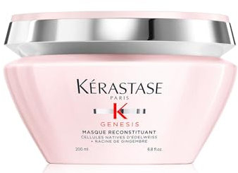 Kérastase Stärkende Haarmaske für brüchiges und strapaziertes Haar, Aufbauend und effektiv gegen Haarausfall, Masque Reconstituant, Genesis, 200 ml