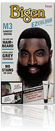 Bigen EZ Colour for Men, Permanent Colour for Hair and Beard, M3 - Darkest Brown