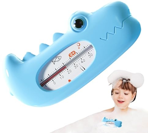 Badewannenthermometer für Babys,Baby-Wasserthermometer für die Badewanne,Krokodilförmige Badethermometer für Babys, schwimmende Thermometer - Tragbare Badetemperatur-Thermometer, Kinder-Badetemperatur
