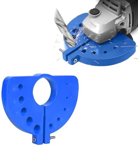 NS Juvyig Afilador de brocas – Accesorio de taladro de ángulo derecho, herramienta de amoladora de brocas multi-specification Drill Bit Grinding (azul)