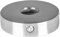 Cosch Abdeckrosette Edelstahl V2A rund, zweiteilig von Ø45mm bis Ø125mm, mit Mittelbohrung für Rundrohre, 2,0-2,5mm Wandstärke, Rosette massiv (Ø 82 mm, Bohrung: Ø 34,5 mm)
