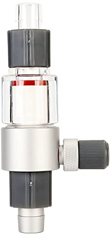 Atomiseur de CO2 pour réservoir extérieur, diffuseur de dioxyde de carbone à fines bulles avec système de verrouillage par écrou de sécurité pour aquarium, plastique gris clair et (M1)