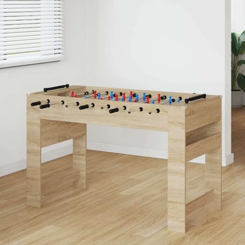 LoogCape Vitt bordsfotbollsbord x 60,5 x av trämaterial för lekrum, kontor, fest, med höjdjusterbara handtagsstänger, stabil konstruktion,