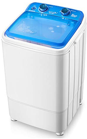 YXCKG Lavatrice Carica dall Alto, Lavatrice Portatile, capacità Totale 6 kg, Lavatrice E Asciugatrice Appartamento, Risparmio di Spazio, Tubo di Scarico