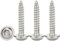 Drenky Tellerkopf Holzschrauben Torx M4x16mm,50 Stück Blechschrauben Edelstahl Flachkopf Mit Scheibe Edelstahl Rostfrei A2 V2A Selbstschneidende Schrauben Vollgewinde