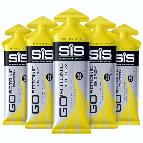 MM SIS Go Isotonic Energy Gel 5 Pack - Fast Absorption, Endurance Fuel for Running, Cycling & Triathlons - Performance Boost for Athletes (Pineapple)