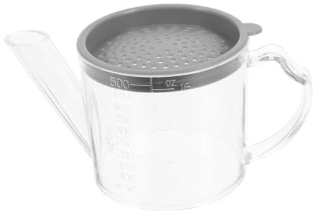 Mikinona Contenitore Trasparente Per Grasso Da Cucina Filtro Trasparente Per Olio Da Tavolo Separatore Di Grasso Per Cucina Contenitore Per Olio Usato Filtro Rete